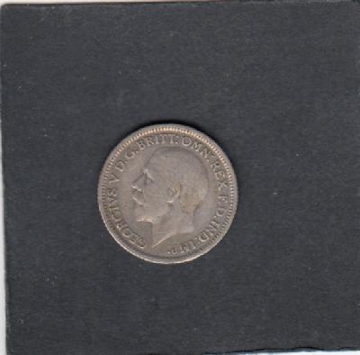 Beschrijving: 6 Pence  GEORGIUS V